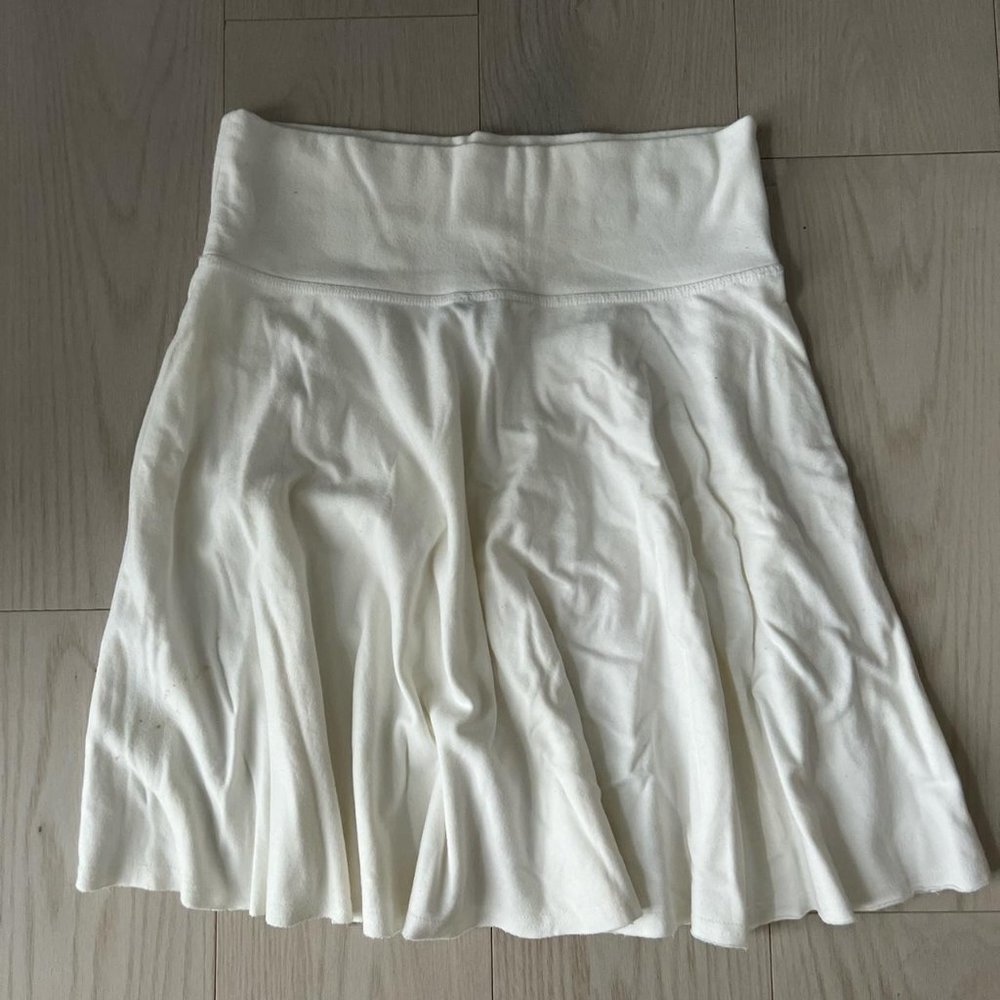 Express Flared  white cotton skirt XS